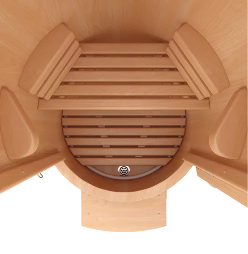 Кедровая бочка круглая со скосом