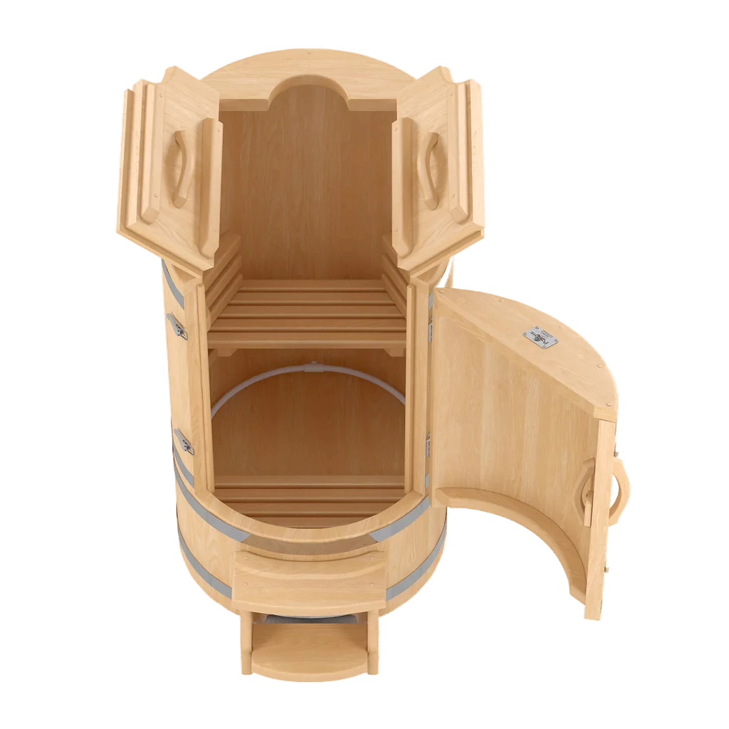 Кедровая бочка овальная со скосом