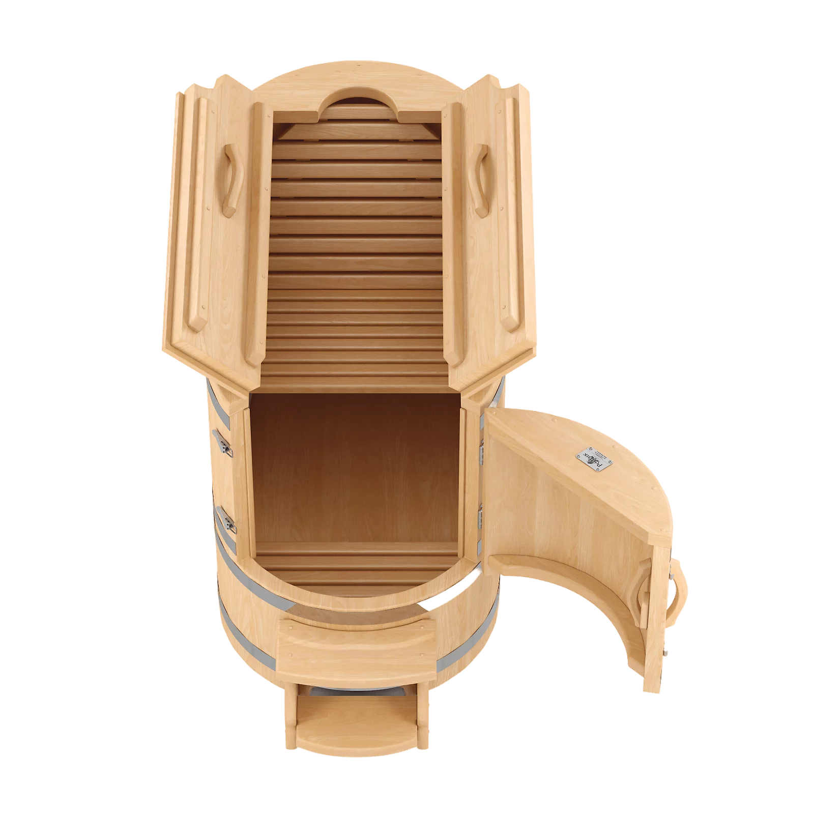 Кедровая бочка полулежачая