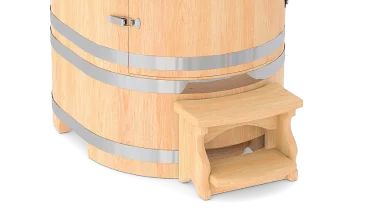 Вся металлическая фурнитура в кедровой бочке должна быть нержавеющая