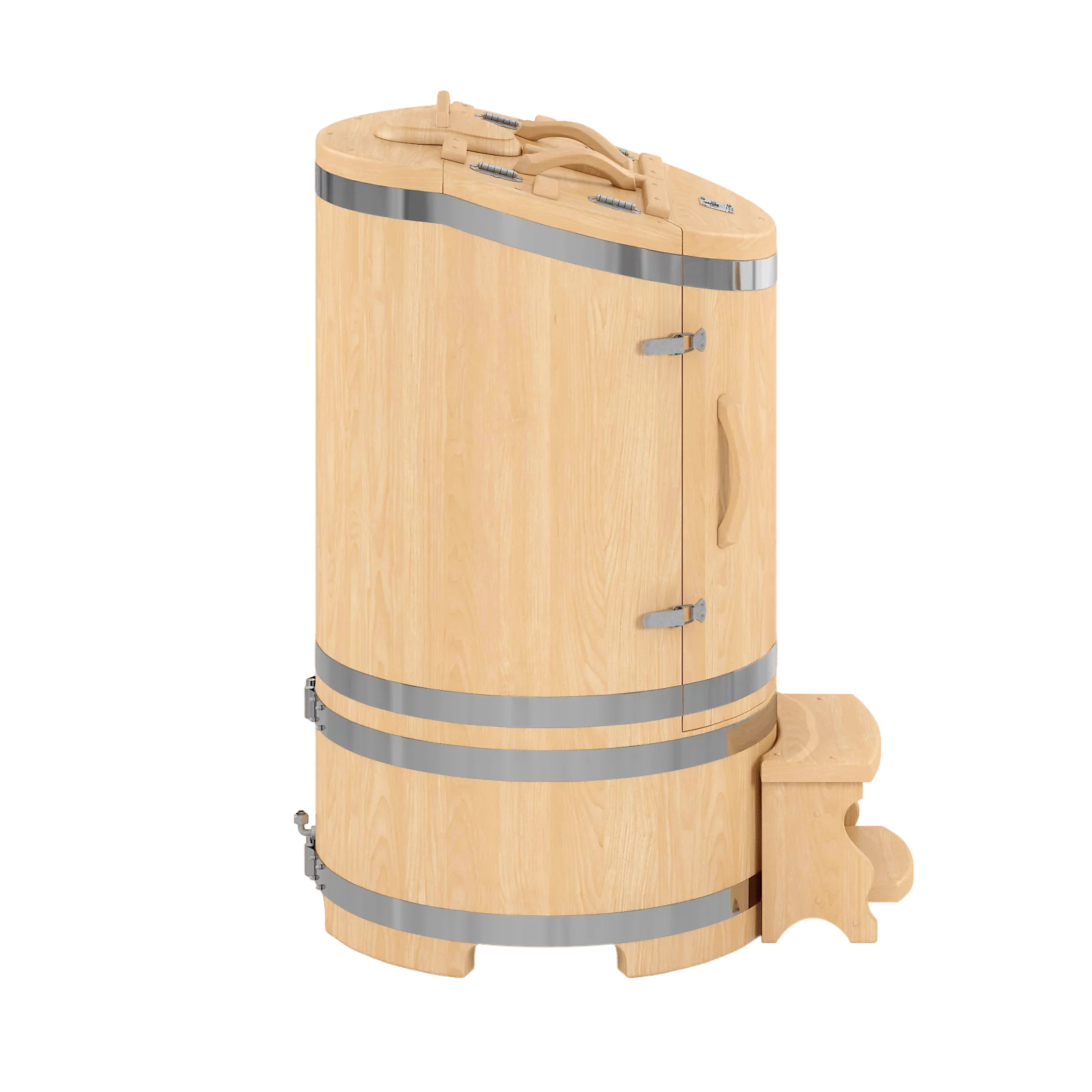 Кедровая бочка круглая со скосом