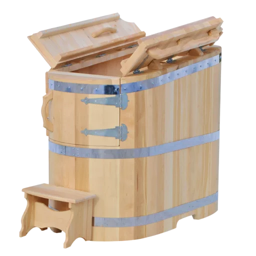 Кедровая бочка полулежачая