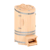 Кедровая бочка круглая со скосом