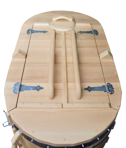 Кедровая бочка полулежачая