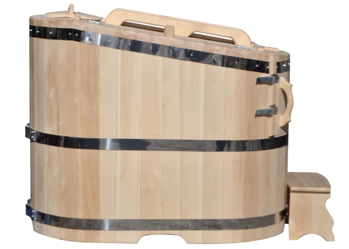 Кедровая бочка полулежачая