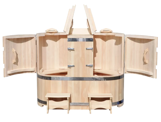 Кедровая бочка двухместная