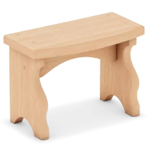 Приступок из кедра для удобства захода внутрь кедровой бочки