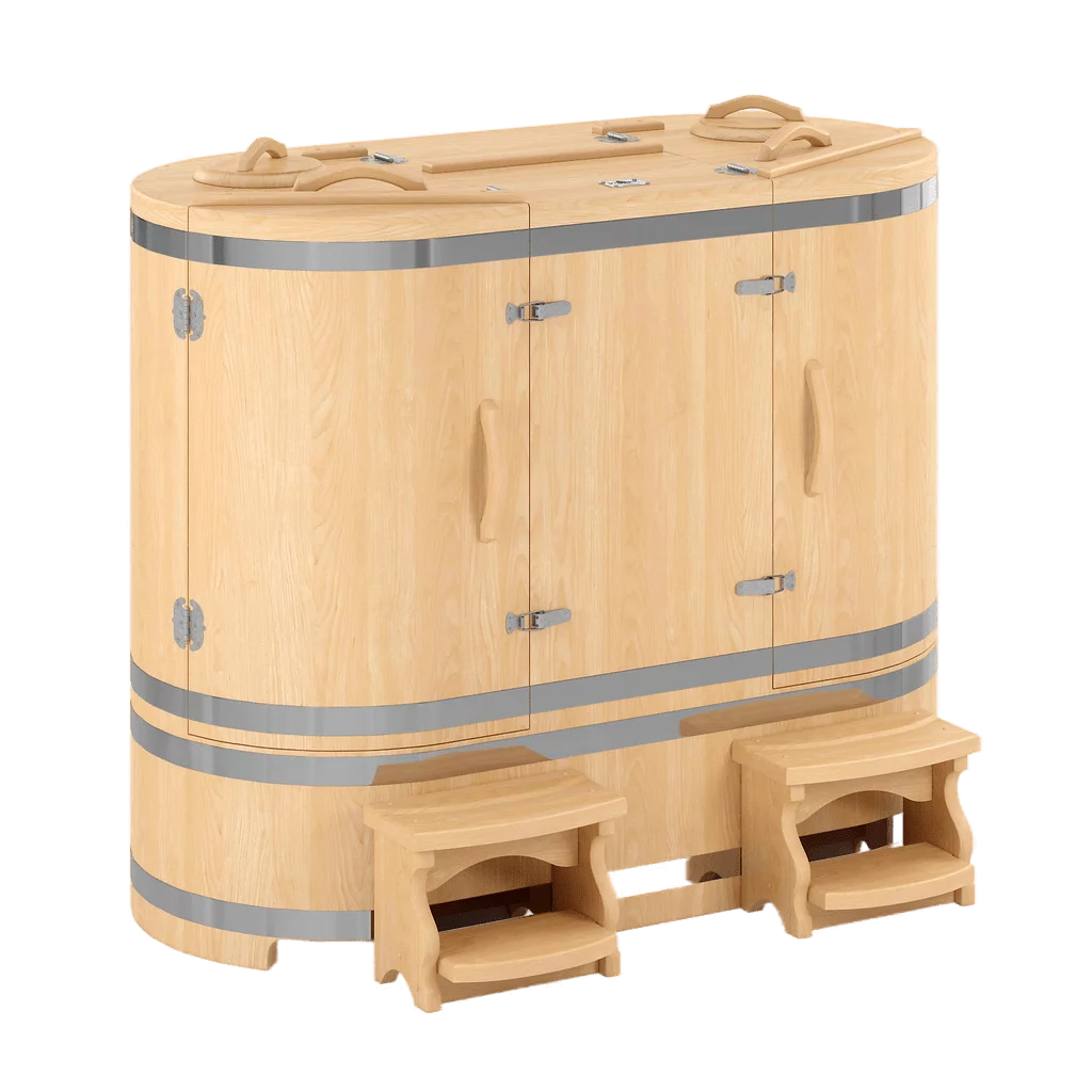 Кедровая бочка двухместная